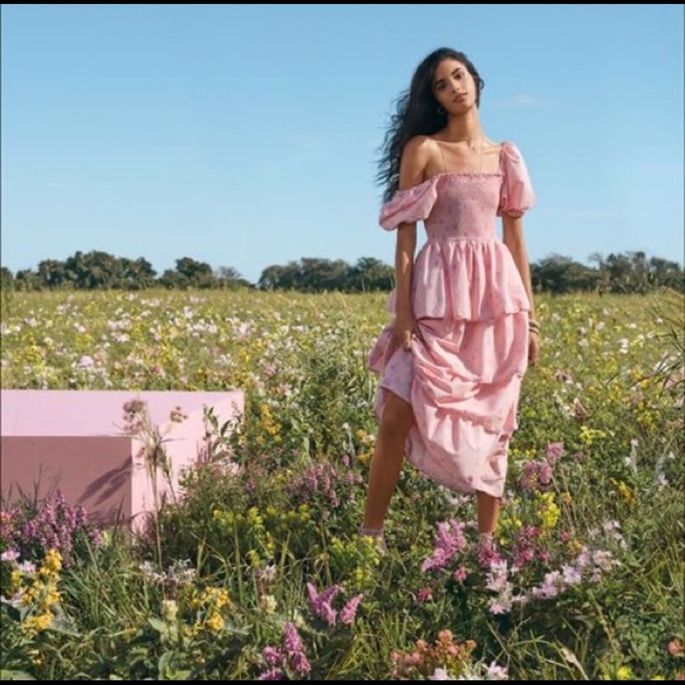 LoveShackFancy x Target tiered off-shoulder dress